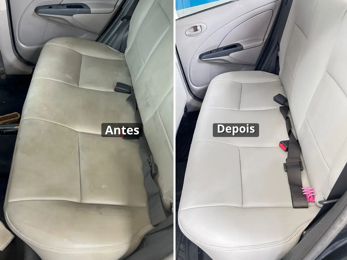 Limpeza de bancos automotivos